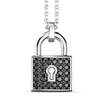 Collar Zancan in Plata Spinello ESC190-NE - ESC190-NE